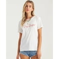 thumbnail image 1 of Billabong Women's T-Shirt Day Drifter Slightly Oversized Tee Top (Medium, White), 1 of 3