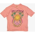 thumbnail image 1 of Billabong Women's X Smiley True Boy Oversized Boyfriend Relaxed Fit Tee T-Shirt (Medium, Peach Kiss), 1 of 5