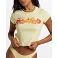 thumbnail image 1 of Billabong YELLOW Women's Juniors' Summer Babe Cotton Baby T-Shirt, US Medium, 1 of 4