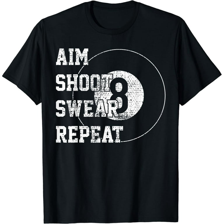 Billard T-Shirt Billiards 8 Eight Ball Tshirt Tee Retro Gift Billard T-Shirt Billiards 8 Eight Ball Tshirt Tee Retro Gift