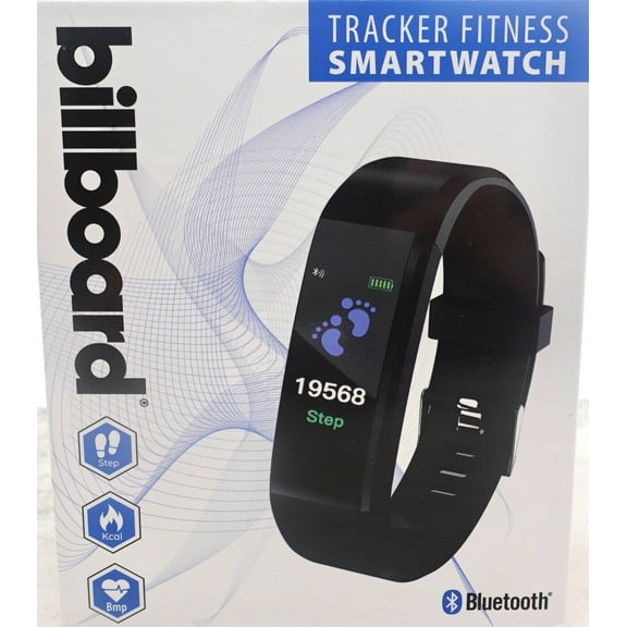 Billboard BB2657 Water Resistance Black Bluetooth Tracker Fitness Smartwatch