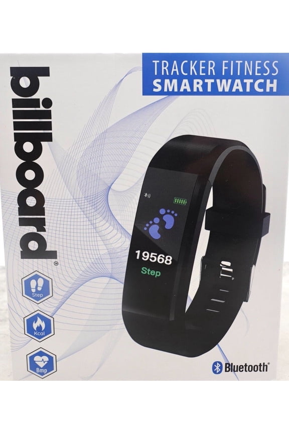 Billboard BB2657 Water Resistance Black Bluetooth Tracker Fitness Smartwatch
