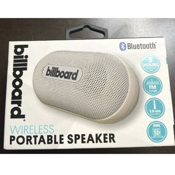 Billboard Bb142 Wireless Mini Bluetooth Portable Speaker ?? #Nib White/Gray??