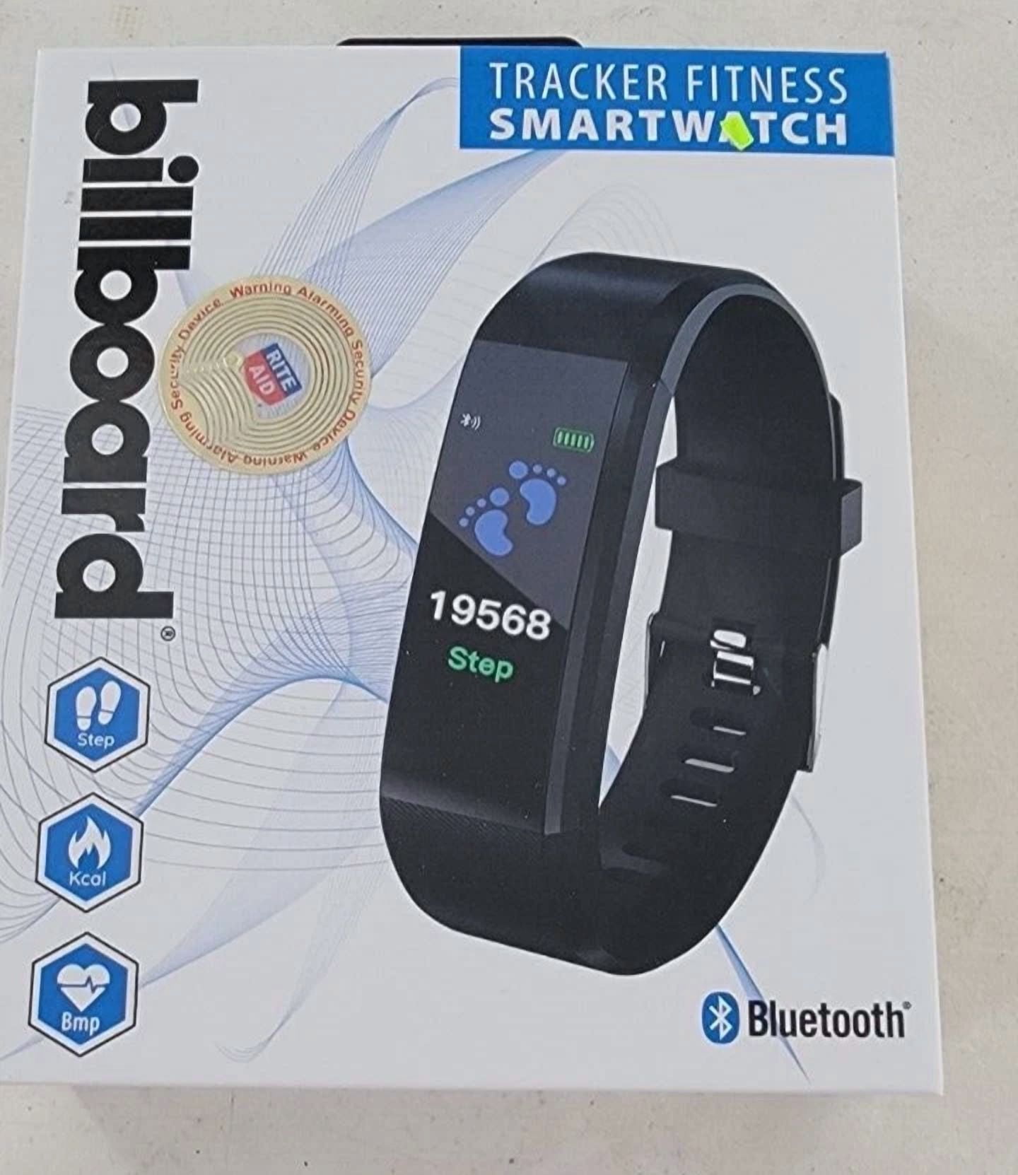 Billboard Bluetooth Tracker Fitness Smartwatch Black Kw 1420  display picture 1