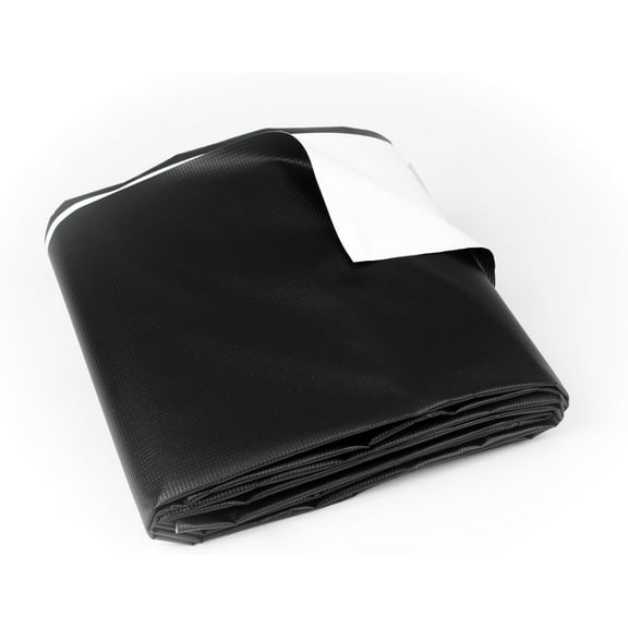 Billboard Tarps Repurposed Vinyl Tarp - Unprinted Billboard - Black/White (16' x 16')