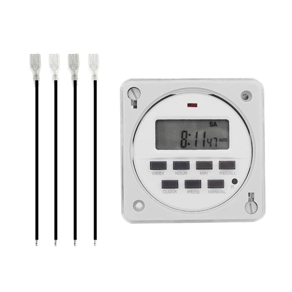 Billboard Timer LCD Time Switch Rechargeable Battery Backup 16 On/off Programs