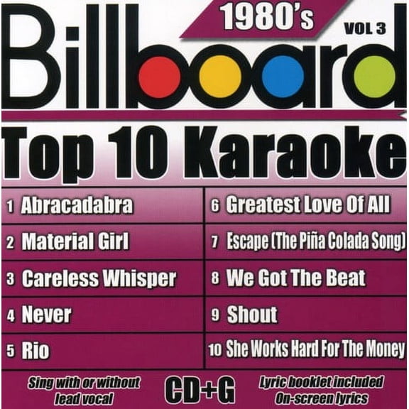 Billboard Top 10 Karaoke: 1980's, Vol. 3