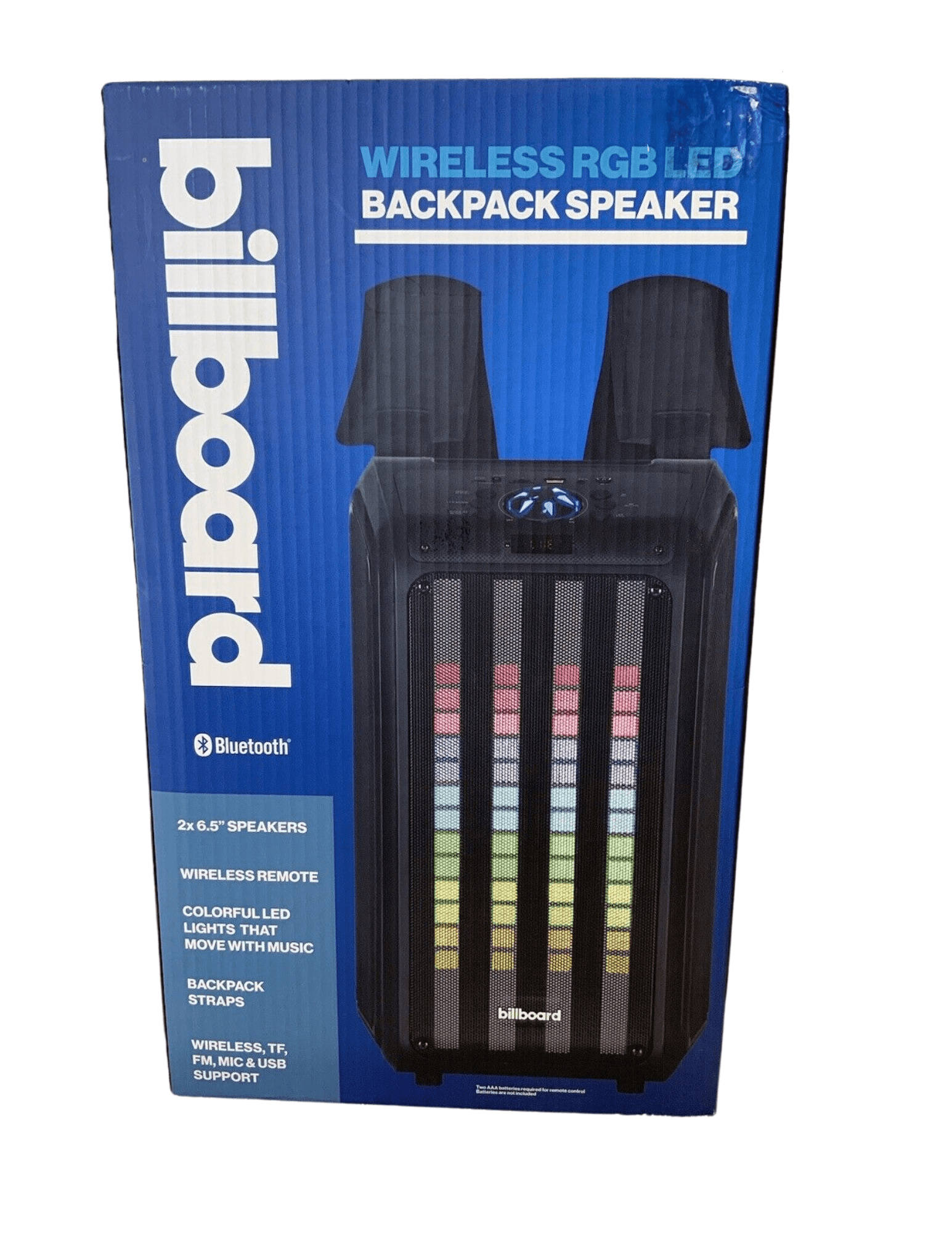 Billboard Wireless RGB LED Backpack Speaker