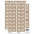 thumbnail image 1 of Billed Bold Double Border Invoiced Sticker Set - Brown - Matte Finish - 2.00" Large, 1 of 7