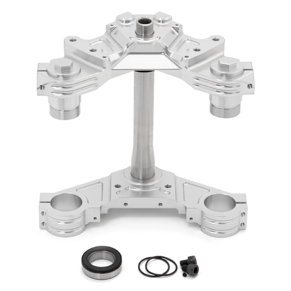 Billet 4 Degree Raked Steer Triple Tree Kit for Honda Gold Wing 1800 GL1800 2001-2017 Trikes Sidecars