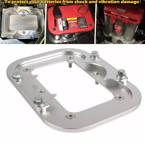 Billet Aluminum Battery Relocation Tray Hold Down Mount For Optima 34,78 Battery