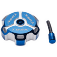 thumbnail image 1 of Billet Aluminum Gas Cap Blue Machined (No CA) for Yamaha TTR250 2001-2006, 1 of 1