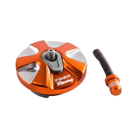 Billet Aluminum Gas Cap Orange Compatible With Husqvarna FX 450 2017