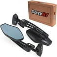 thumbnail image 1 of Billet Convex Universal Mirrors Black Anodized (Set of 2), 1 of 6