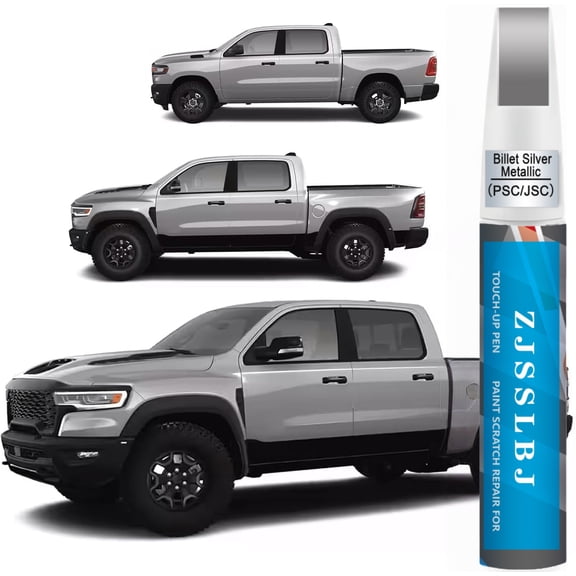 Billet Silver Metallic(PSC/JSC) Touch Up Paint Pen for Ram,Car Paint Scratch Repair Pen Quick and Easy Fix Auto Paint Scratch