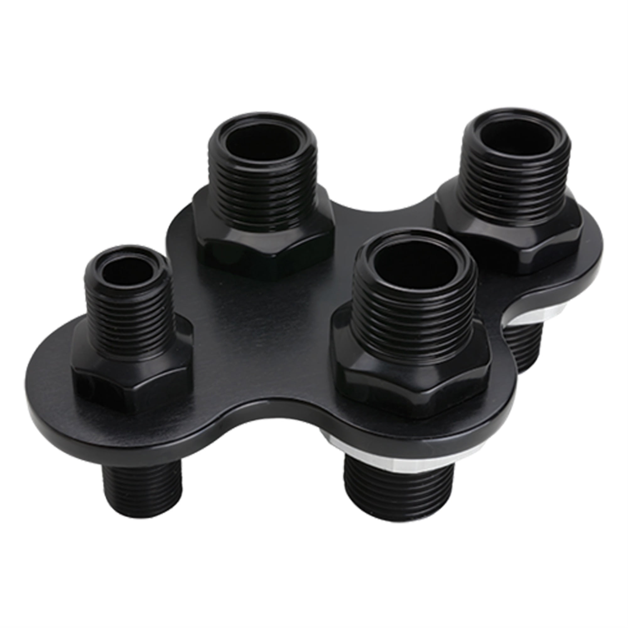 A/C & Heat Bulkhead 4-Port Black - Walmart.com