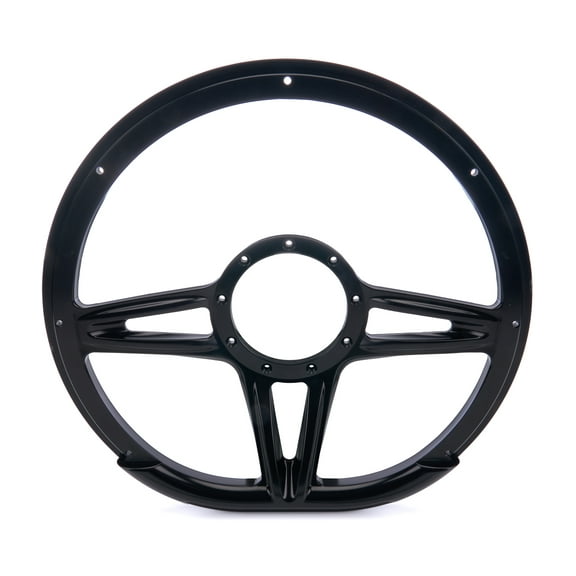 Steering Wheel 14in D-Shape Victory Black