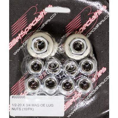 Billet Specialties 1/2-20x1/2 Mag Lug Nuts (10pk) Billet Specialties 1/2-20x1/2 Mag Lug Nuts (10pk)