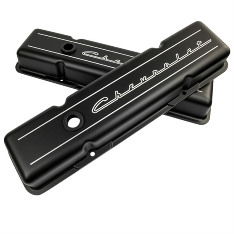 Billet Specialties BBC Valve Cover Chevy Logo Short Billet Specialties BBC Valve Cover Chevy Logo Short