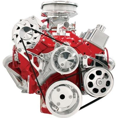 Billet Specialties Pulley Kit SBC LWP Serpentine Conversion Kit Billet Specialties Pulley Kit SBC LWP Serpentine Conversion Kit