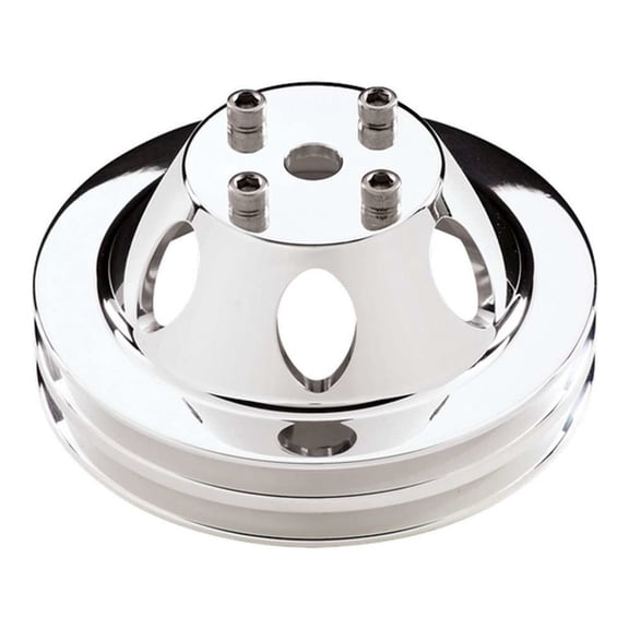 WTR PUMP PULLEY SB/BB LG 2 GRV POL