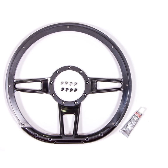 Steering Wheel Formula D-Shaped 14in Black