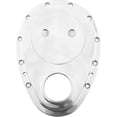thumbnail image 1 of Speedway Motors Billet‑Style Small Block Chevy Aluminum Front Cover Polished Aluminum Front Timing Chain Cover for Small Block Chevy Engines, Single Piece Ready-Fit Timing Cover, 1 of 5