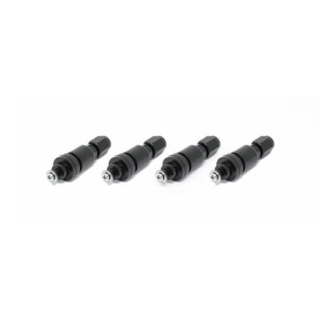Billet TPMS Valve Stem Kit for 2008 Plus Subaru Legacy Impreza WRX-STI, Black