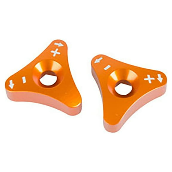 Billet WP Fork Adjuster Knobs Orange Compatible With Beta 480 RR Racing 2019