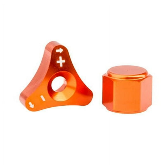 Billet WP Fork Adjuster Knobs Orange for Husqvarna FC 350 2017-2018