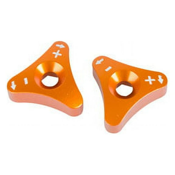 Billet WP Fork Adjuster Knobs Orange for KTM 1190 Adventure R 2014-2016