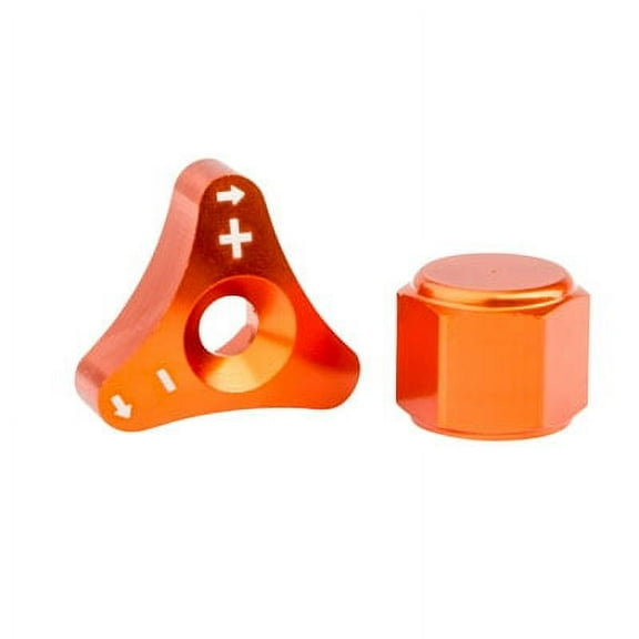 Billet WP Fork Adjuster Knobs Orange for KTM 125 SX 2017-2018