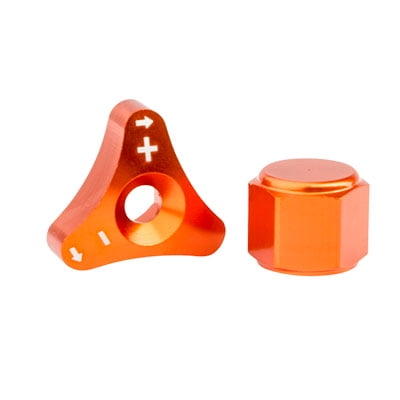 Billet WP Fork Adjuster Knobs Orange for KTM 350 XC-F 2017-2018