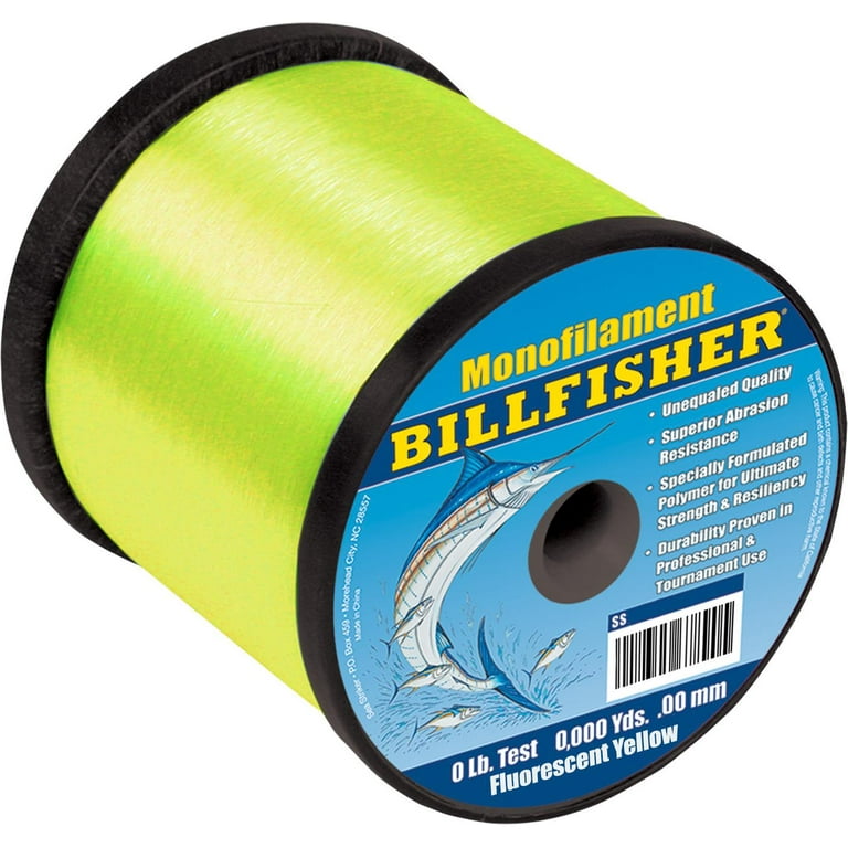 Billfisher SS1F-40 Bulk Mono Fishing Line 1 lb Spool 40 lb 1540 Yd  Flourescent