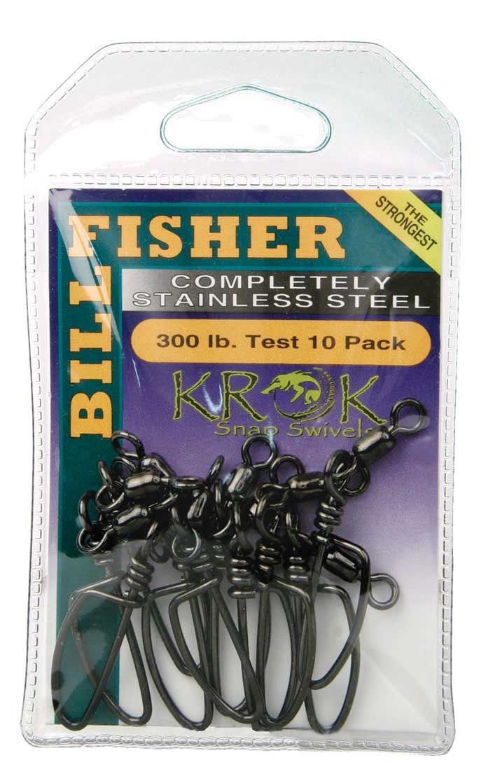 Billfisher SSKS30010Pk Krok Snap Fishing Swivels