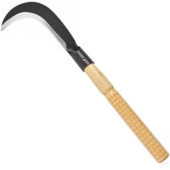 Billhook Sickle Machete Knife,Clearing Sickle,Manganese Steel Blade Hand held Sickle Tool - Multipurpose Gardening Weeding Grass Sickle and Farming Portable Safety Sickle