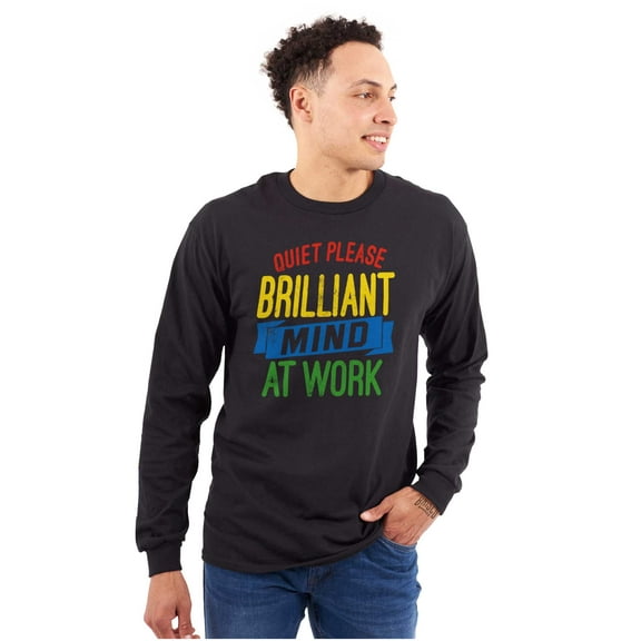 Billiant Mind Autism Awareness Long Sleeve TShirt Men Women Brisco Brands S