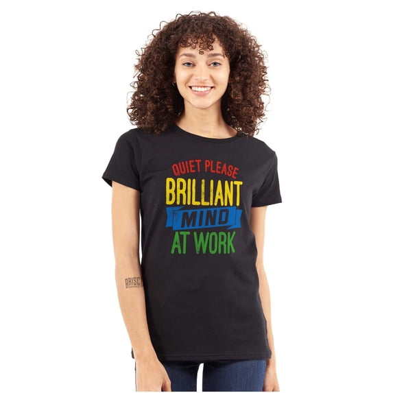 Billiant Mind Autism Awareness Womens Slim Fit Graphic Tee Brisco Brands X