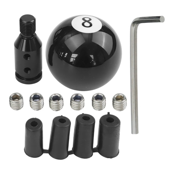 Billiard Ball Car Shift Knob Black 8 Design for Manual & Automatic Transmissions
