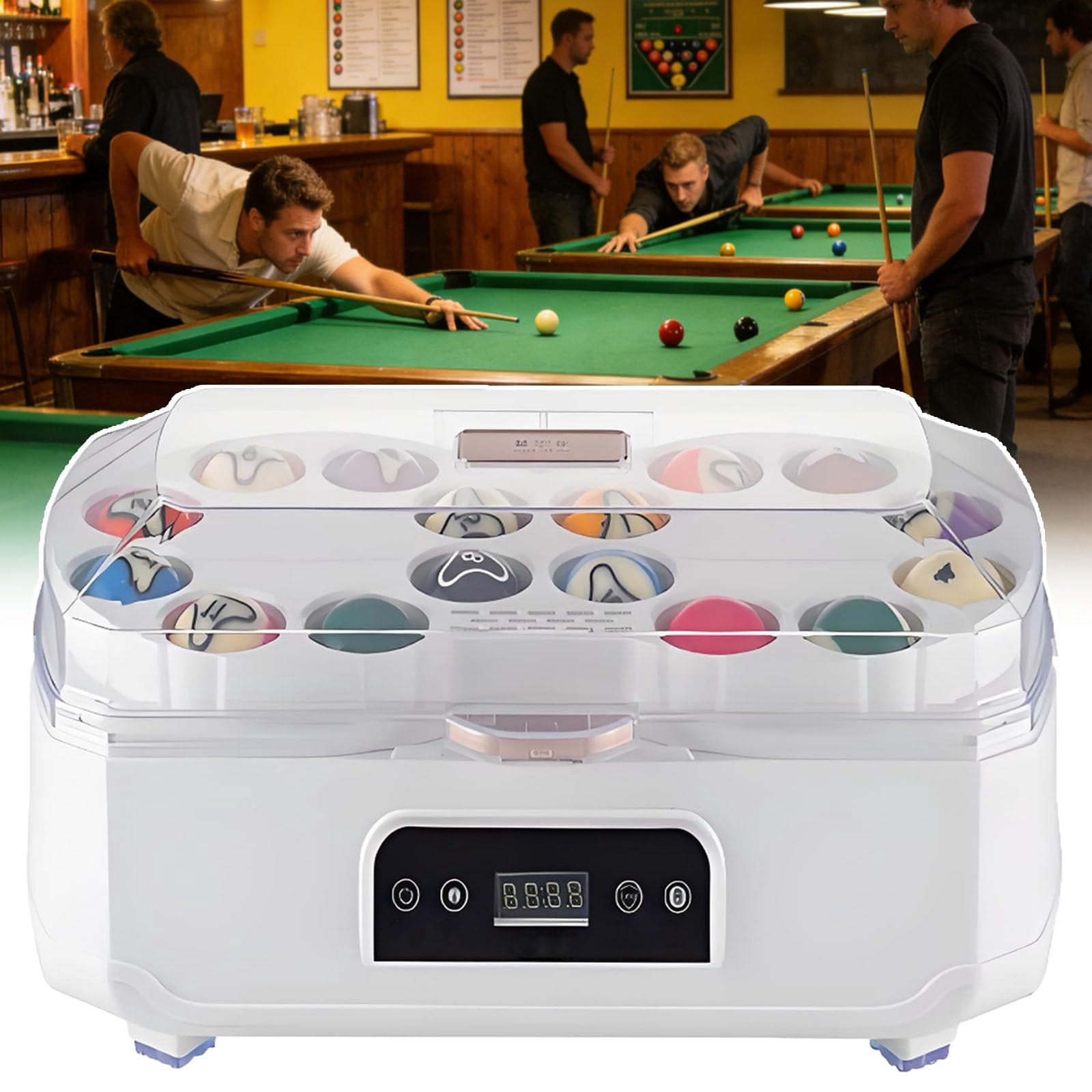 Mall Pool Ball Machine Billiard Ball Polisher Machine - Pool Ball Cleaner Machine With Dual ...