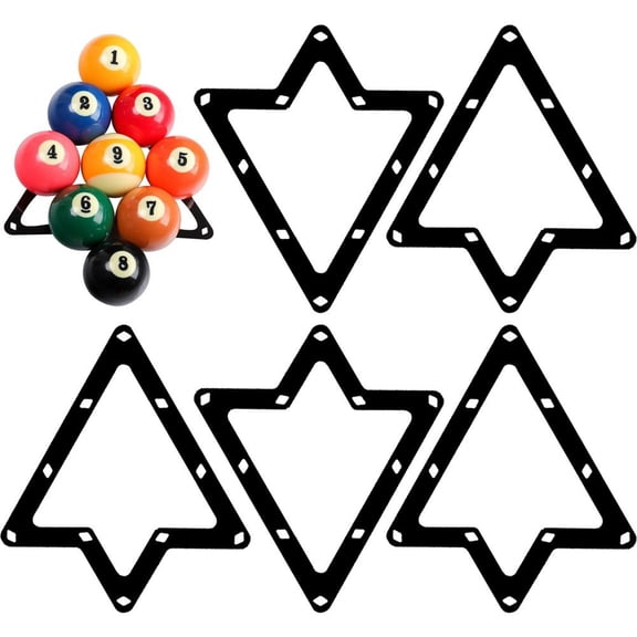 Billiard Ball Rack, 6pcs Triangle Ball Rack Pool Table Ball Holder Positioning Rack Billiard Accessory Magic Pool Rack