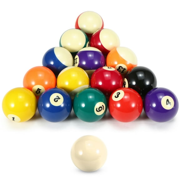Billiard Balls,Pool Ball 52.5mm Ball Pool Synthetic Resin Size American 16 Ball Durable Synthetic Ball Durable Balls 16 Balls Buzhi Set Huiop 57.2mm Balls Ball Laoshe Huiop