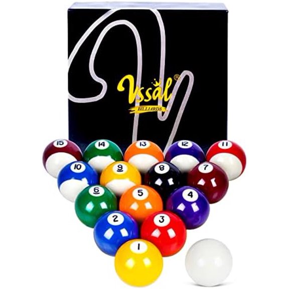 Billiard Balls Set Pool Table Balls Marble-Swirl & Classic Style 16 Ball Set