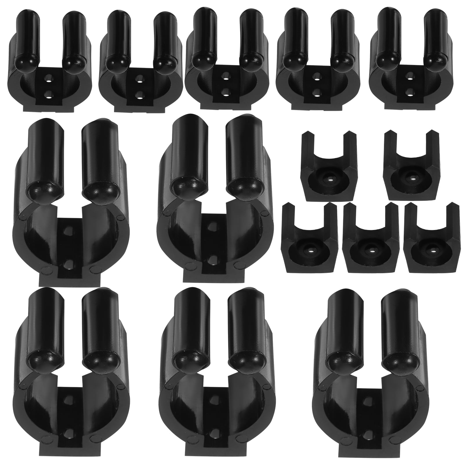 Billiard Clip 15 Pcs Pool Cue Rack Fishing Rod Holders for Wall Club Cues Sticks Pp