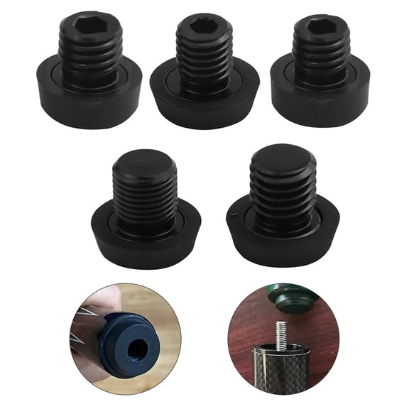 Billiard Cue Bottom Cover Billiard Rubber Pool Cue Bottom Bumper Protector D Fangkenuo