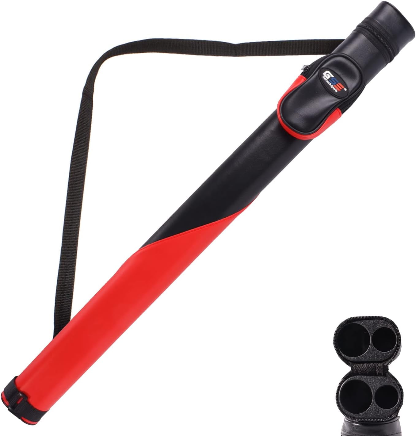 Billiard Cue Cases, 1X1 Deluxe Hard Billiard Pool Cue Stick Carrying