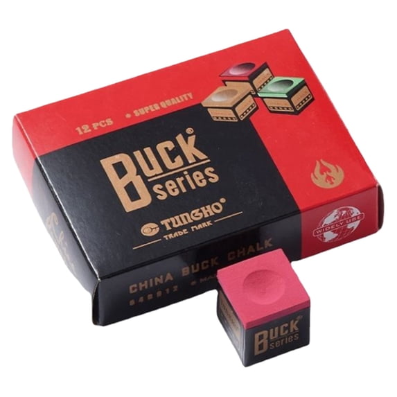 Billiard Cue Chalk Set for Pool Snooker, Professional Cue Tip Chalk Powder for Enhanced Friction Control, 12 Pieces Billiard Accessories for Home Bar Competition Travel Use, 12 Pellets of Gun Powder