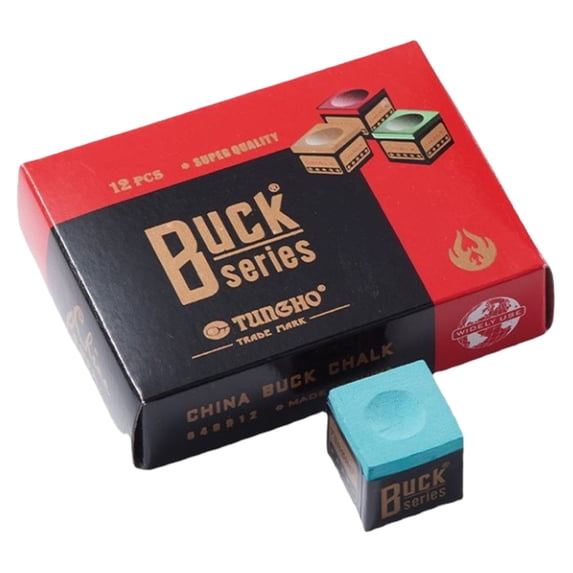 Billiard Cue Chalk Set for Pool Snooker, Professional Cue Tip Chalk Powder for Enhanced Friction Control, 12 Pieces Billiard Accessories for Home Bar Competition Travel Use, 12 Pellets of Gun Powder
