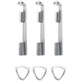 thumbnail image 1 of Billiard Cue Clamp 3 Pcs Pool Tip Alloy Stick Repair Kit for Table Tips Accessories, 1 of 9