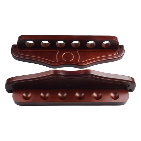 Billiard Cue Rack 6-Slot Pool Hanging Cue Rack,Snooker Wooden Holder Stand